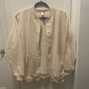 3 for $15! - Varsity style sweatshirt - snap buttons - size small